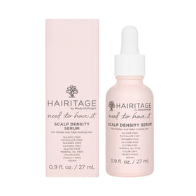 Hairitage front bottle view showing label and clean ingredient focus for scalp health