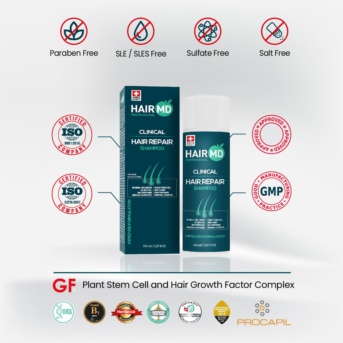 HairMD staged bathroom setting demonstrating easy integration into post-transplant care