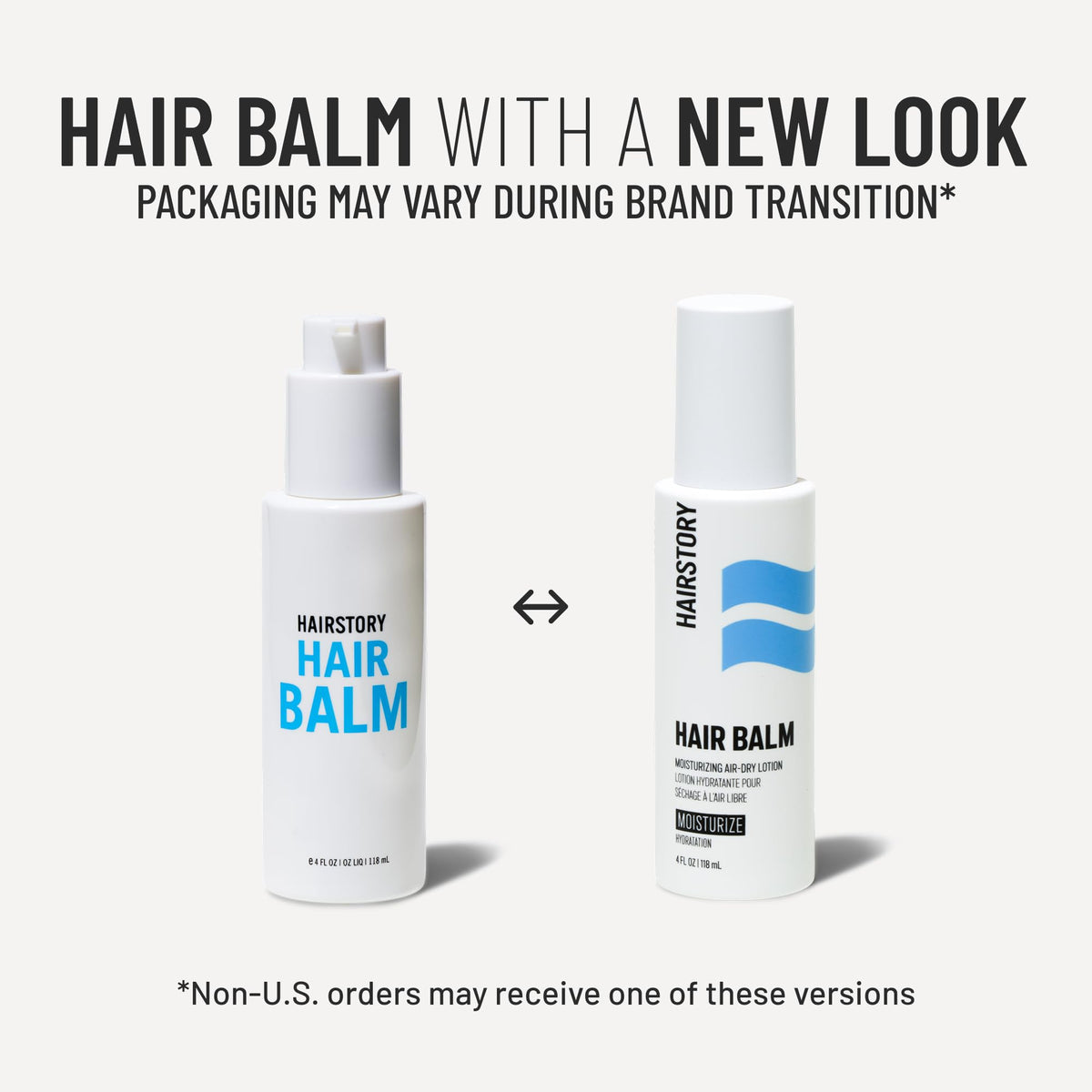 Hairstory Hair Balm styled on bathroom shelf in routine setting benefit
