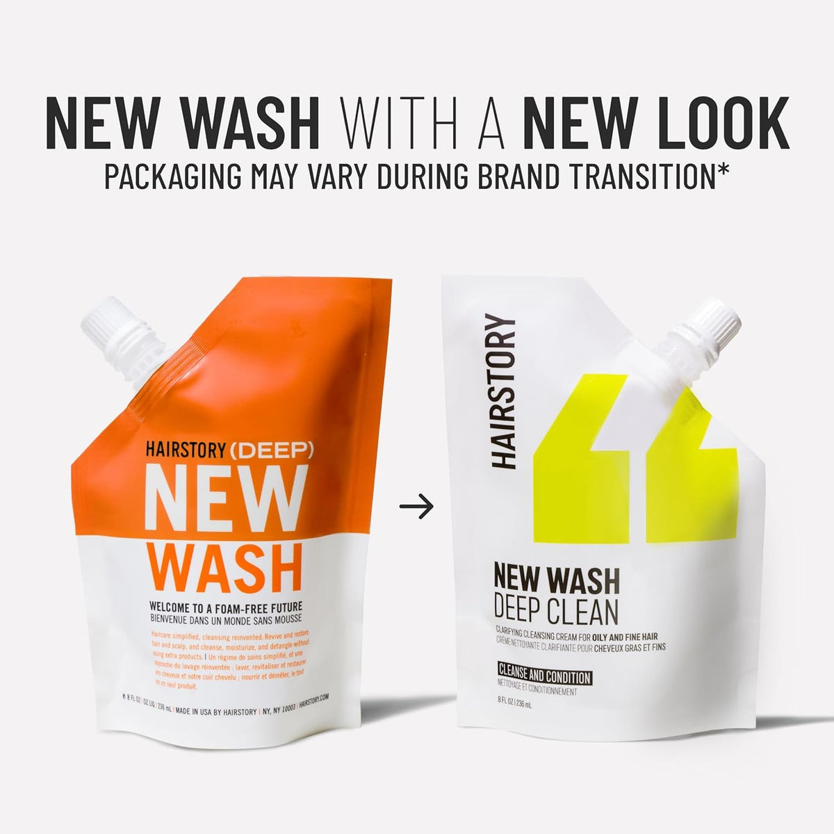 Hairstory pouch in bathroom lifestyle setting conveying everyday convenience