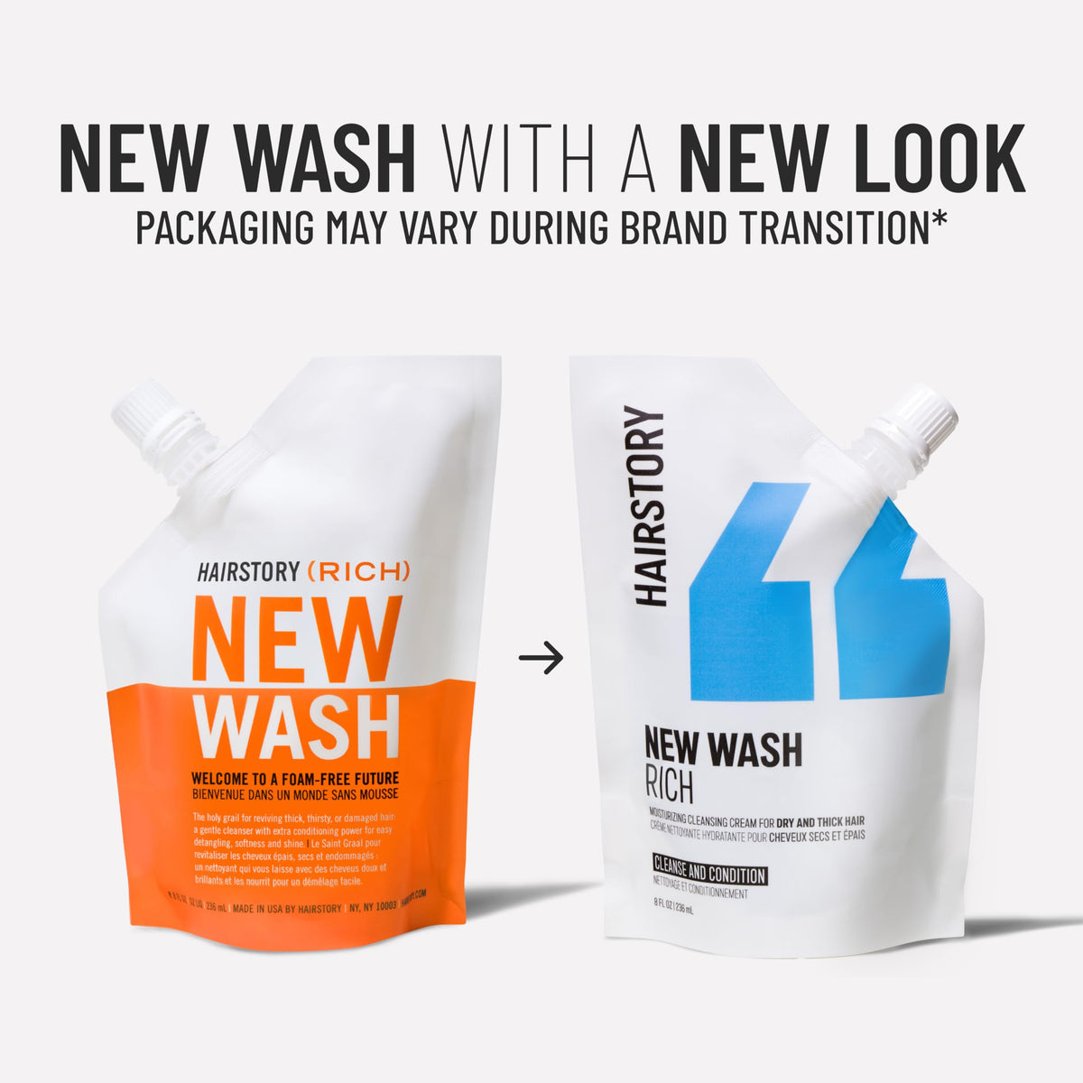 Hairstory New Wash Rich styled curls ready-to-wear showing soft shine