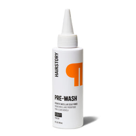 Hairstory Pre-Wash front packaging showing product and clear benefit of scalp refresh