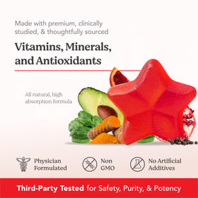 HAIRtamin gummies in hand to show size and daily serving