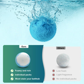HAISHAN SHOWER twelve scented bombs arranged to show fragrance variety and choice