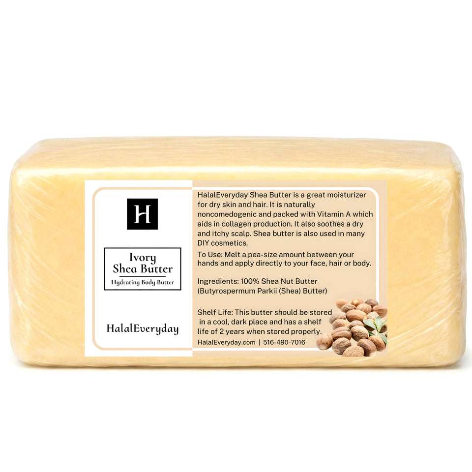 HalalEveryDay SAAQIN tub front showing labeling and 5 lb size benefit