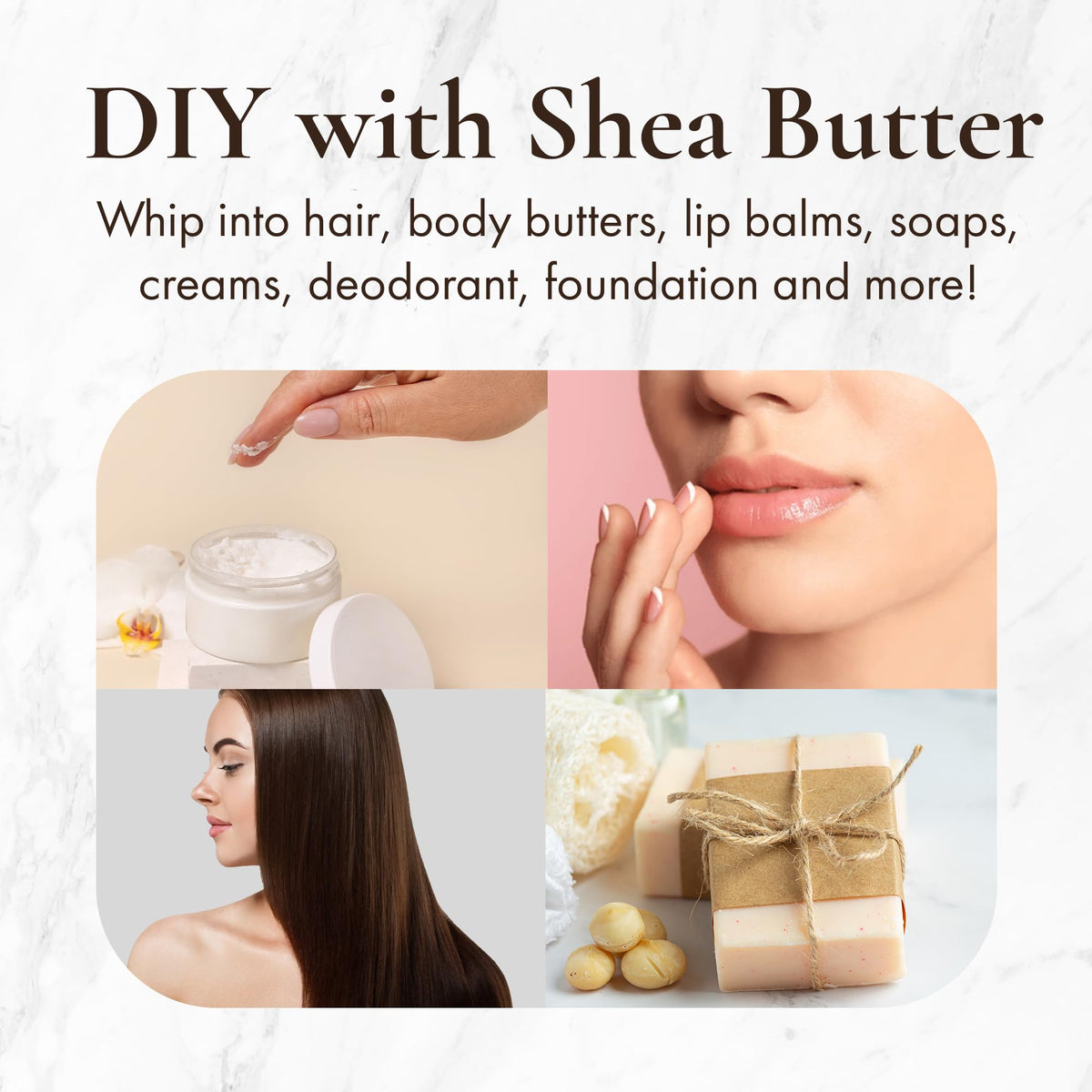 HalalEveryDay shea butter with soap-making ingredients for DIY formulations