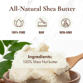 HalalEveryDay spoon scooping shea butter showing easy scoopability and purity