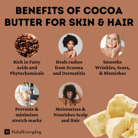 Small-batch lotion mixing station using HalalEveryDay cocoa butter for silky texture