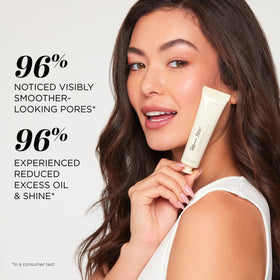 HALEYS before and after priming comparison showing smoother complexion benefit