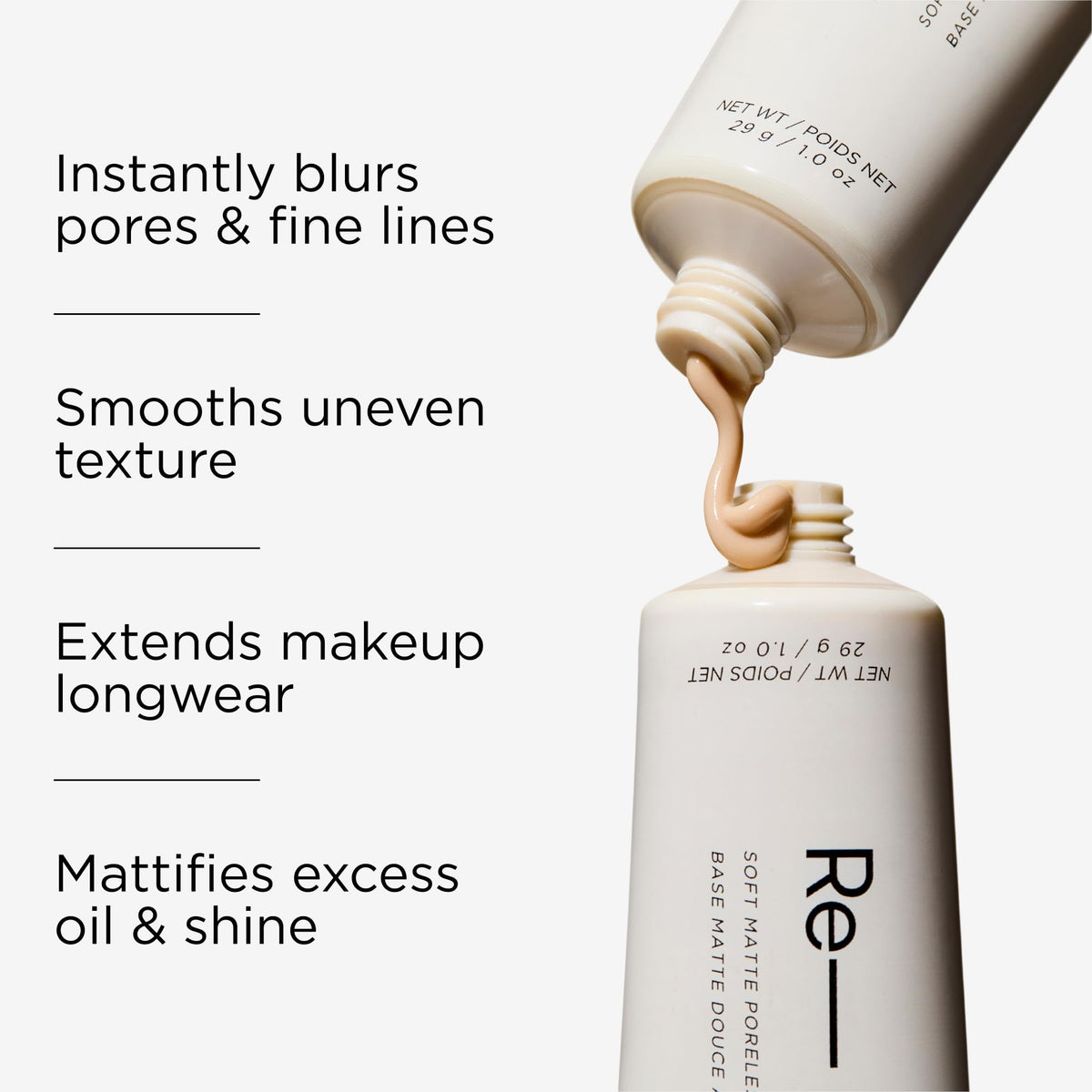 HALEYS texture close-up swipe highlighting lightweight blendability benefit