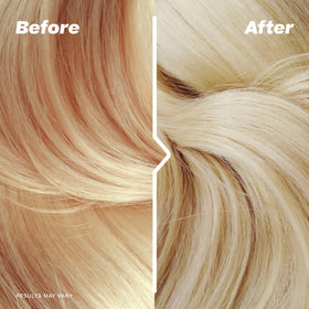 Hally Hair mist spraying from nozzle, fine spray for even, buildable brightening