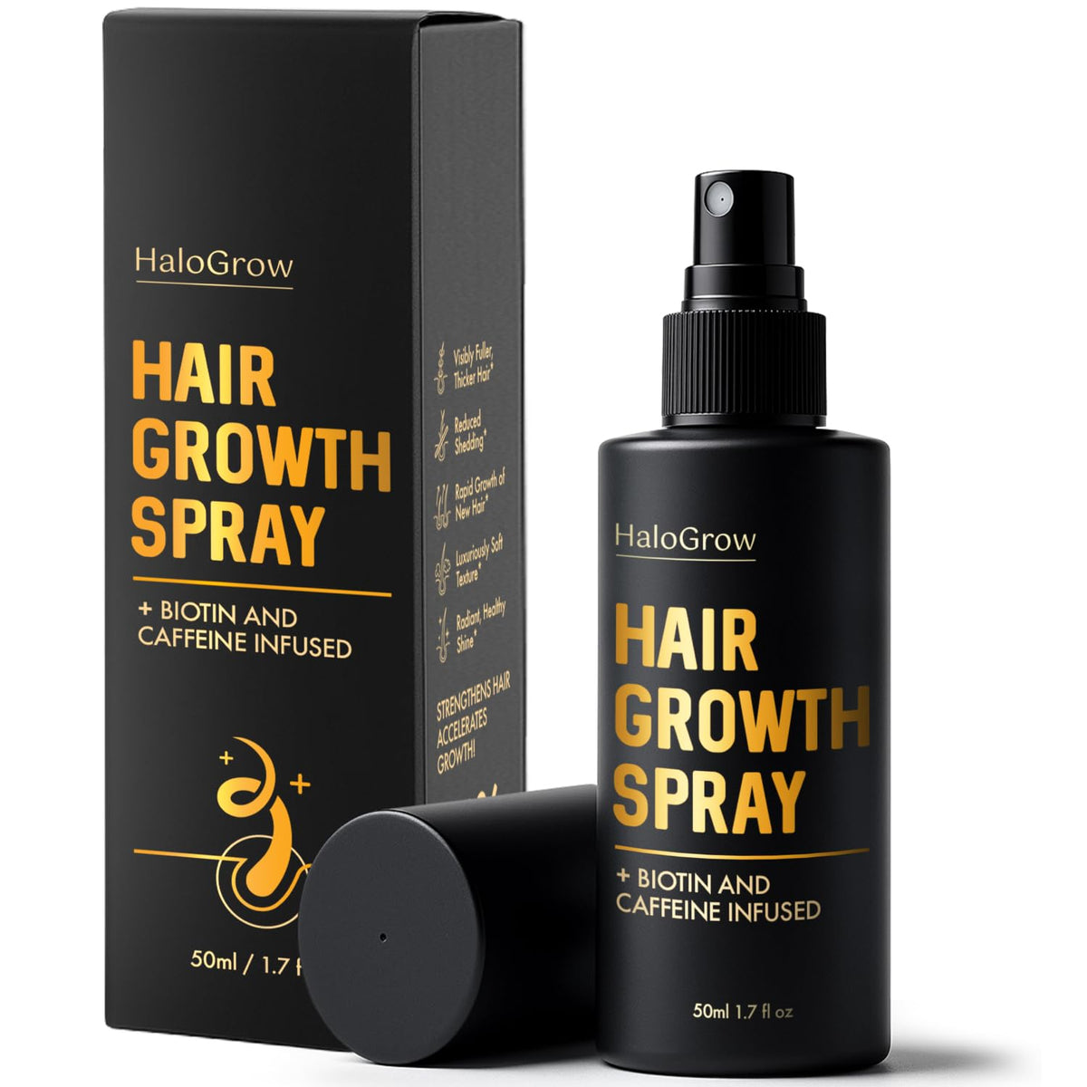HALOGROW front packaging showing bottle and label benefits
