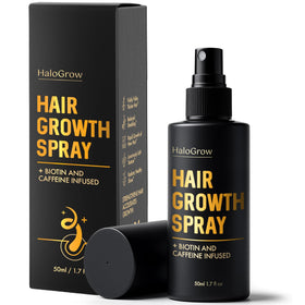 HALOGROW front packaging showing bottle and label benefits