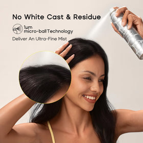 HALOVIDA texture shot of roots showing ultra-fine powder absorbing oil