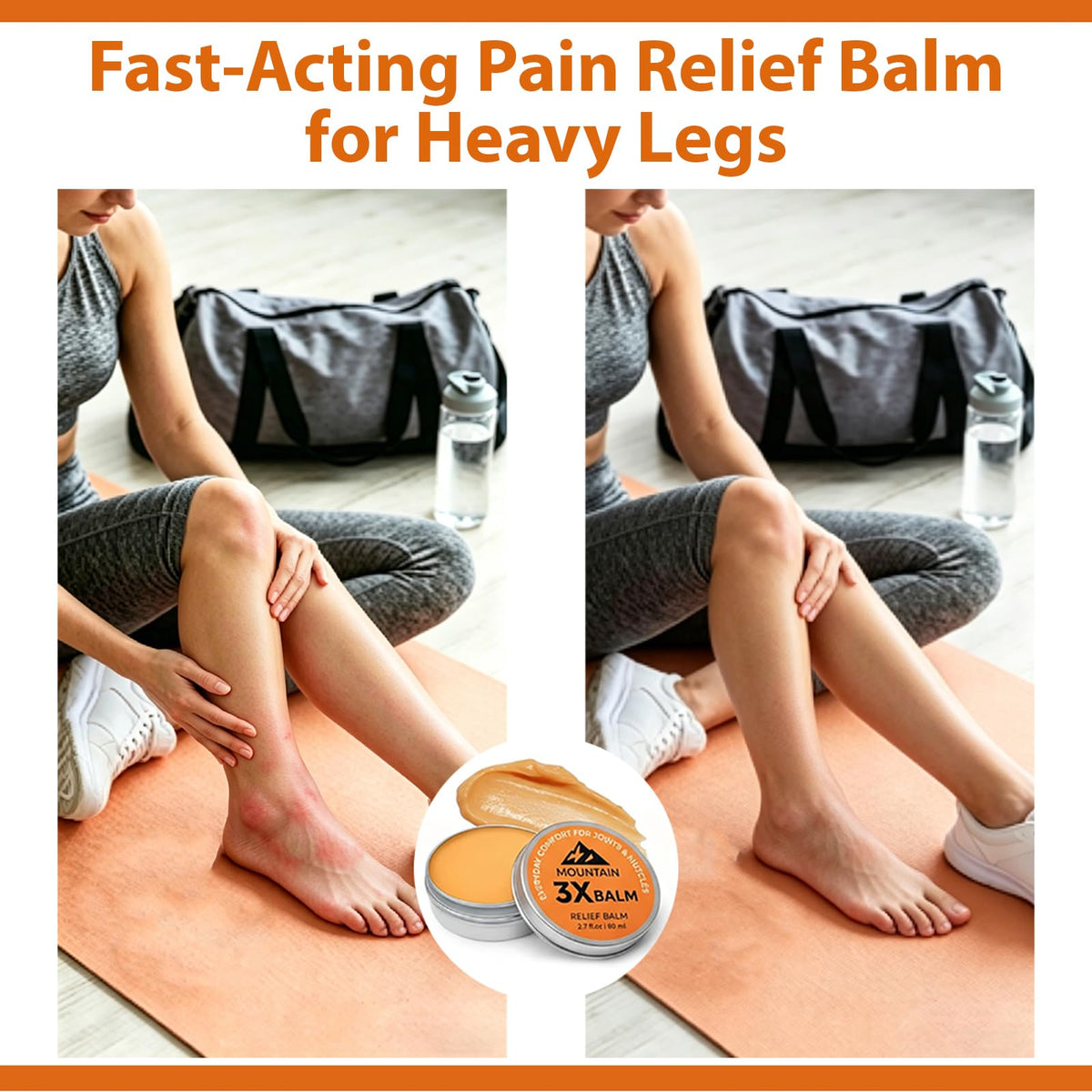 Halpilt being applied to knee demonstrating targeted, easy massage application