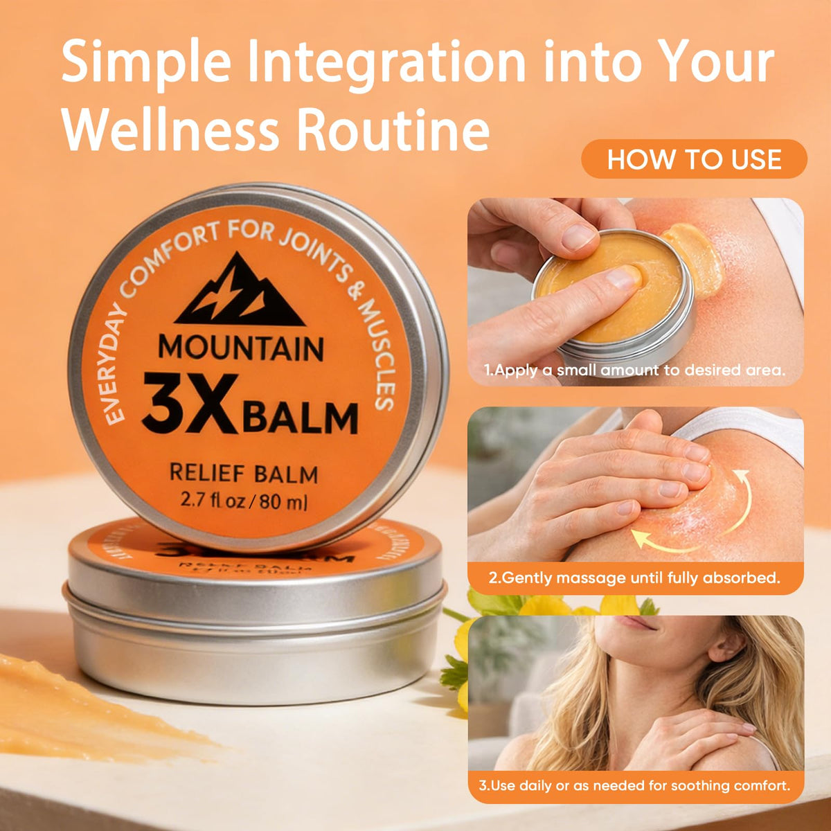 Halpilt being rubbed into hand to show non-greasy absorption benefit