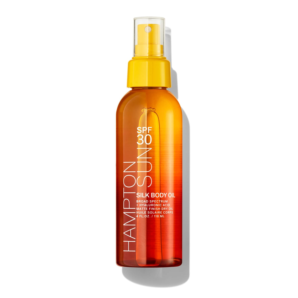 Hampton Sun front packaging shows bottle and SPF 30 protection benefit