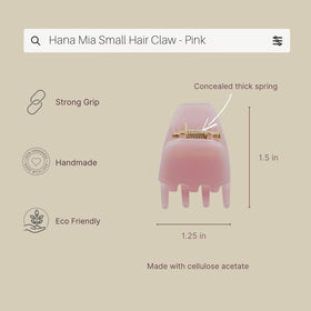 Hana Mia acetate texture close-up highlighting smooth, snag-free surface