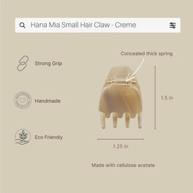 Hana Mia acetate close-up highlighting smooth texture and gentle-on-hair benefit