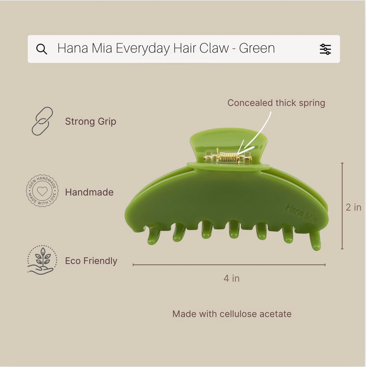 Hana Mia worn as a half-up style showcasing quick, elegant everyday styling