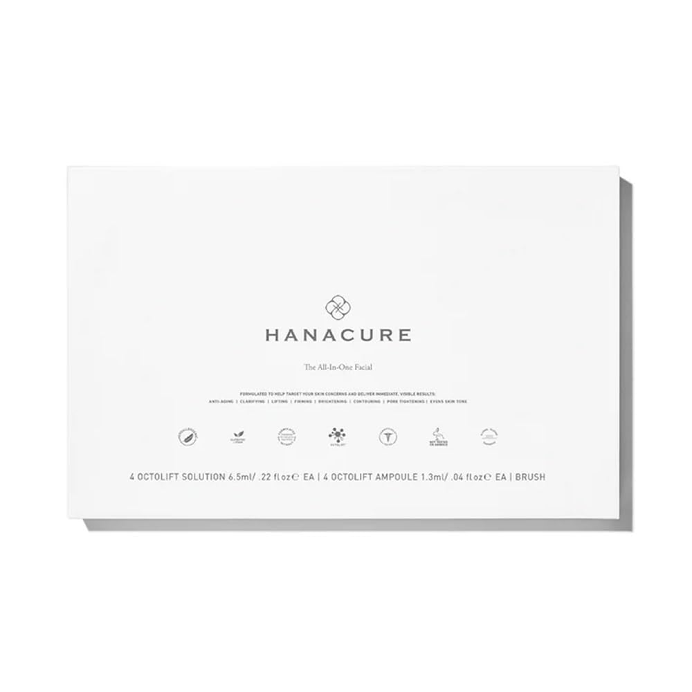 Hanacure application close-up using brush to show smoothing benefit