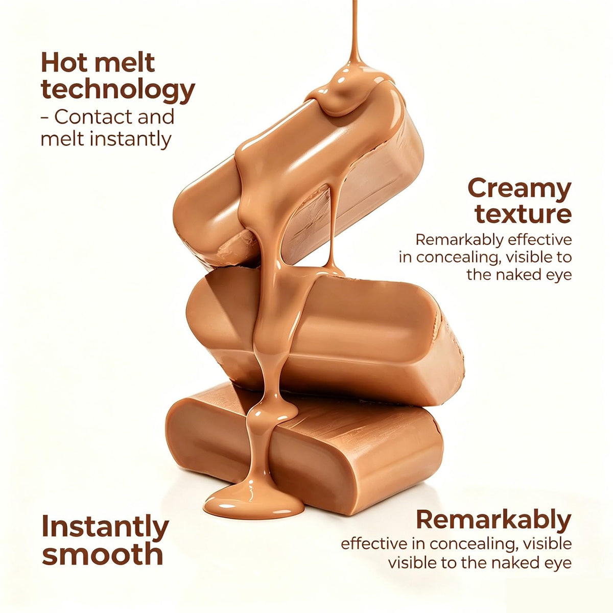 Hanae Beauty compact in hand showing travel size convenience and easy application