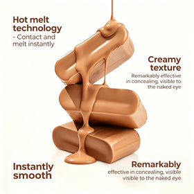 Hanae Beauty compact in hand showing travel size convenience and easy application