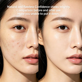 Hanae Beauty dual-ended brush detail demonstrating curved bristles for seamless blending