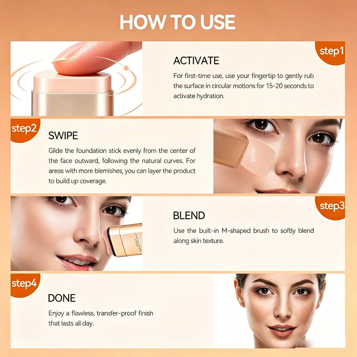 Hanae Beauty packaging label close-up highlighting shade info and ingredient benefits