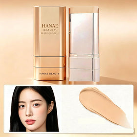 Hanae Beauty swatch on arm illustrating coverage and brightening effect
