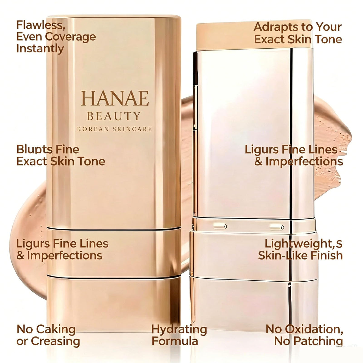Hanae Beauty texture close-up revealing creamy, lightweight formula for smooth finish