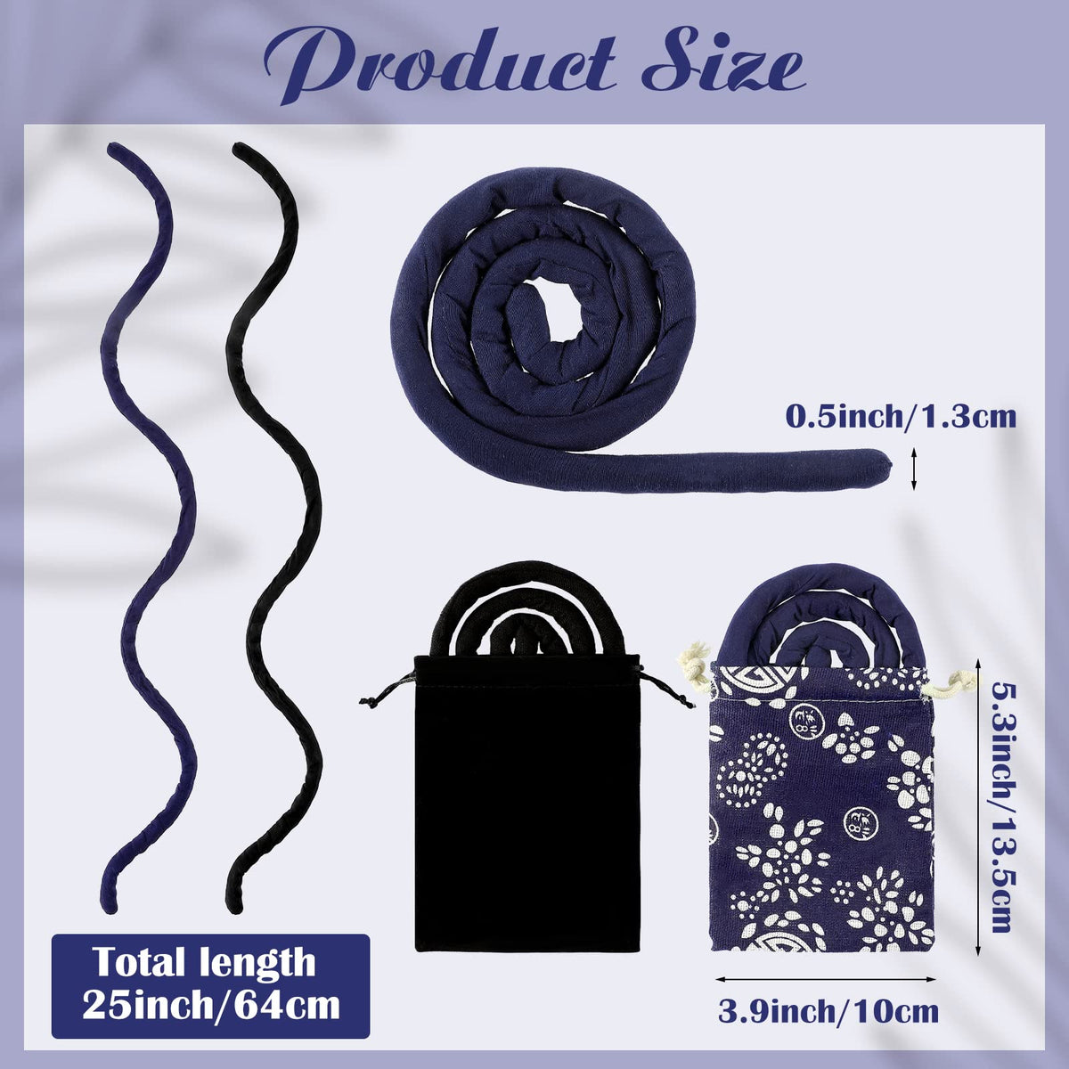 Hanaive close-up of fabric texture on spiral hair tie protecting hair and reducing pulling