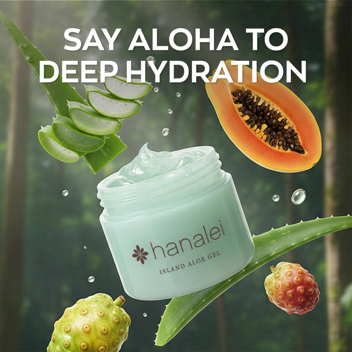 Hanalei aloe gel cruelty-free label closeup reassuring ethical formulation