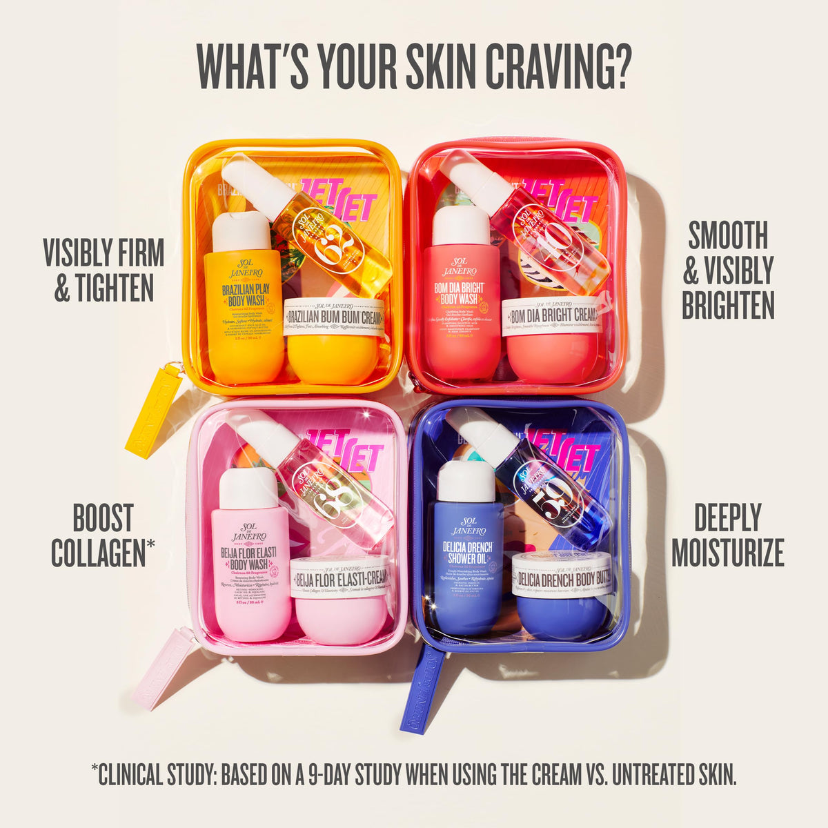Sol de Janeiro hand applying body butter demonstrating quick moisturizing benefit