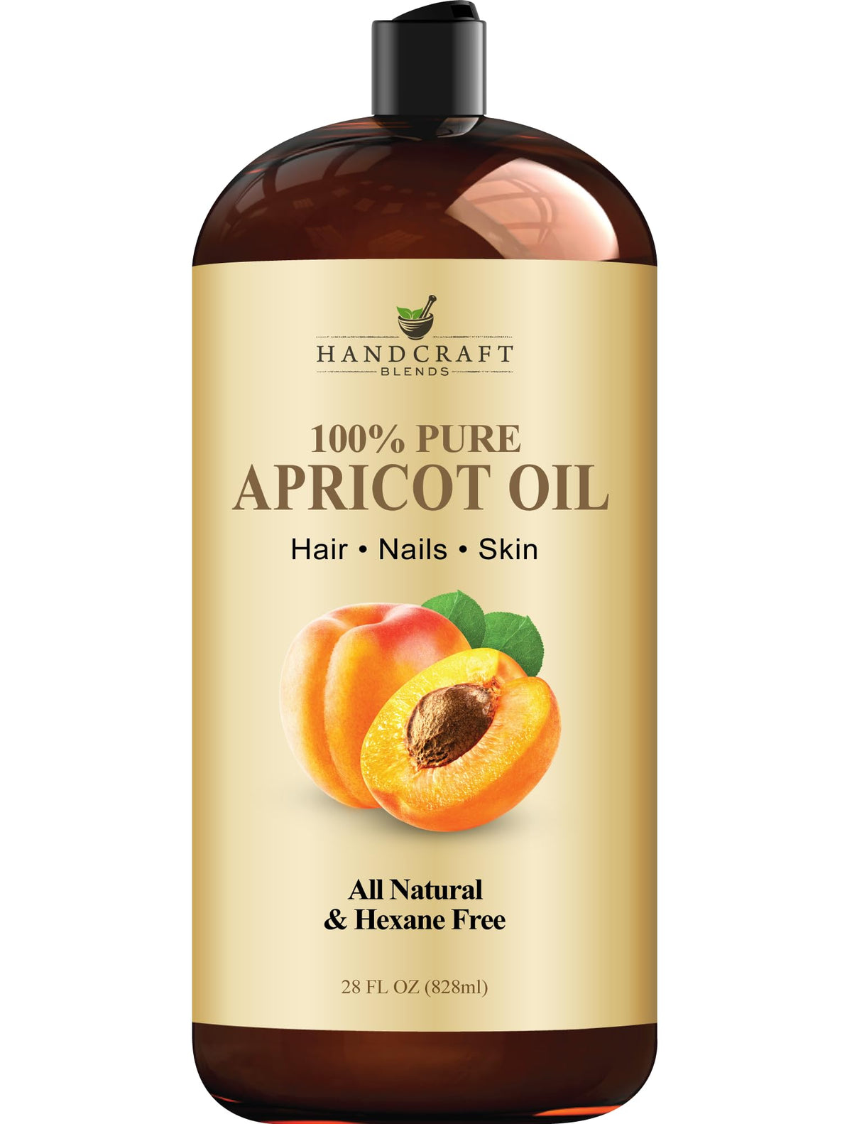Handcraft Blends front label showing product benefits and size