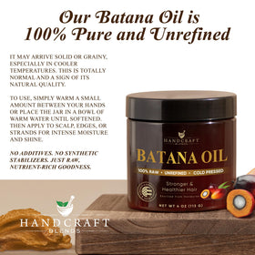 Close-up of Batana paste texture, Handcraft Blends showing raw consistency benefits