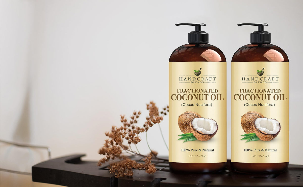 Handcraft Blends bottle staged in bathroom showing daily routine convenience