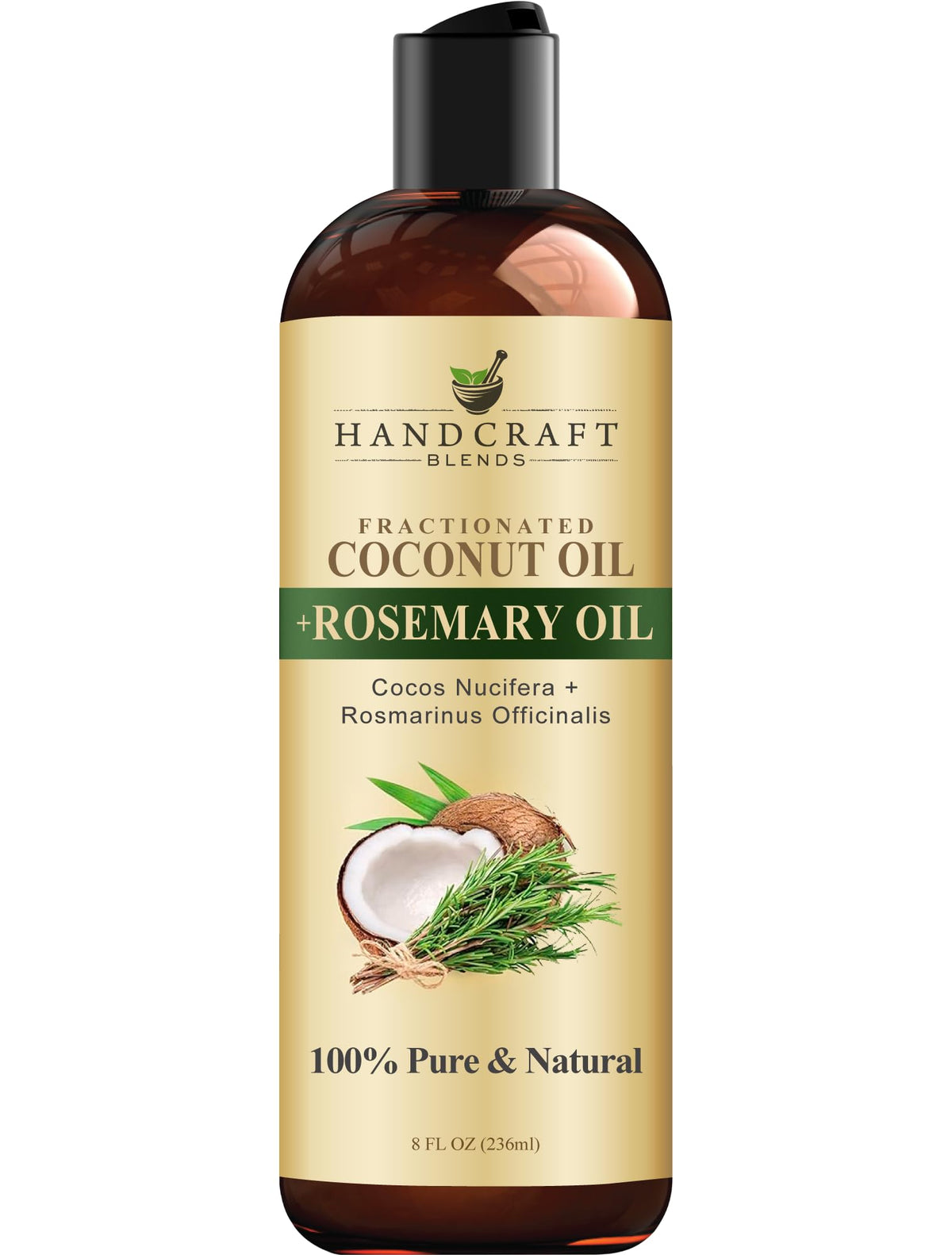 Handcraft Blends front bottle showcasing clean carrier oil benefits