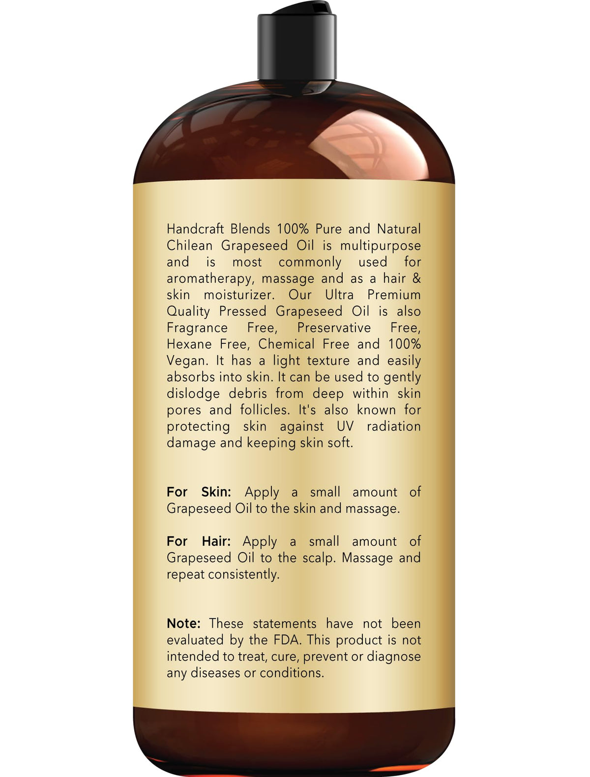 Handcraft Blends oil pouring to highlight smooth cold-pressed texture