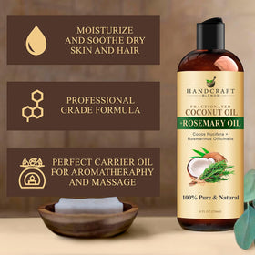 Handcraft Blends applied to hair demonstrating shine and detangling benefit