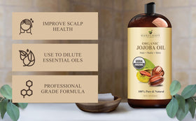 Handcraft Blends oil texture close-up illustrating clear, lightweight purity and sheen
