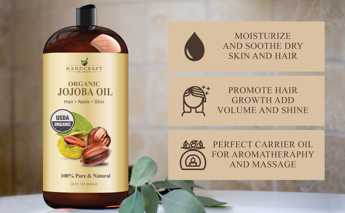 Handcraft Blends pouring oil into hand demonstrating smooth absorption and easy use