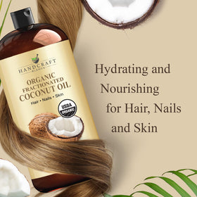Handcraft Blends label detail showing organic, hexane-free ingredient benefits