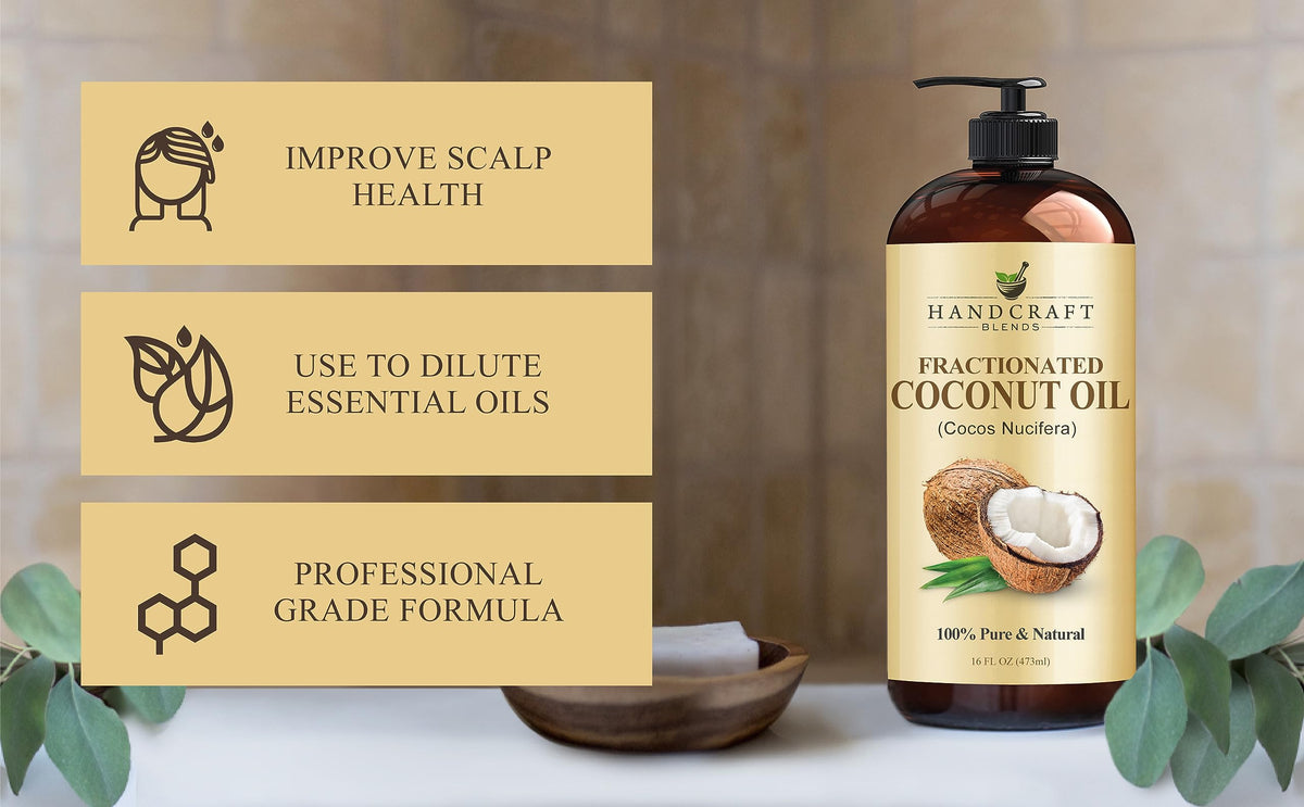 Handcraft Blends oil being applied to hair showcasing lightweight conditioning