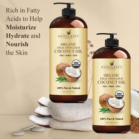 Handcraft Blends pouring oil close-up highlighting smooth texture and quick absorption benefit