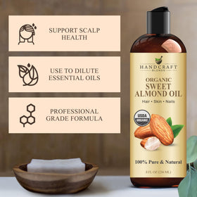 Handcraft Blends pouring oil from bottle demonstrating smooth texture and easy dispensing