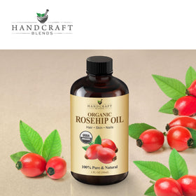 Handcraft Blends amber bottle with glass dropper protecting oil freshness