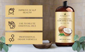 Handcraft Blends size comparison with ruler shows generous 28 fl oz capacity benefit