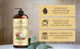 Handcraft Blends beside everyday items highlighting true 16 fl oz size
