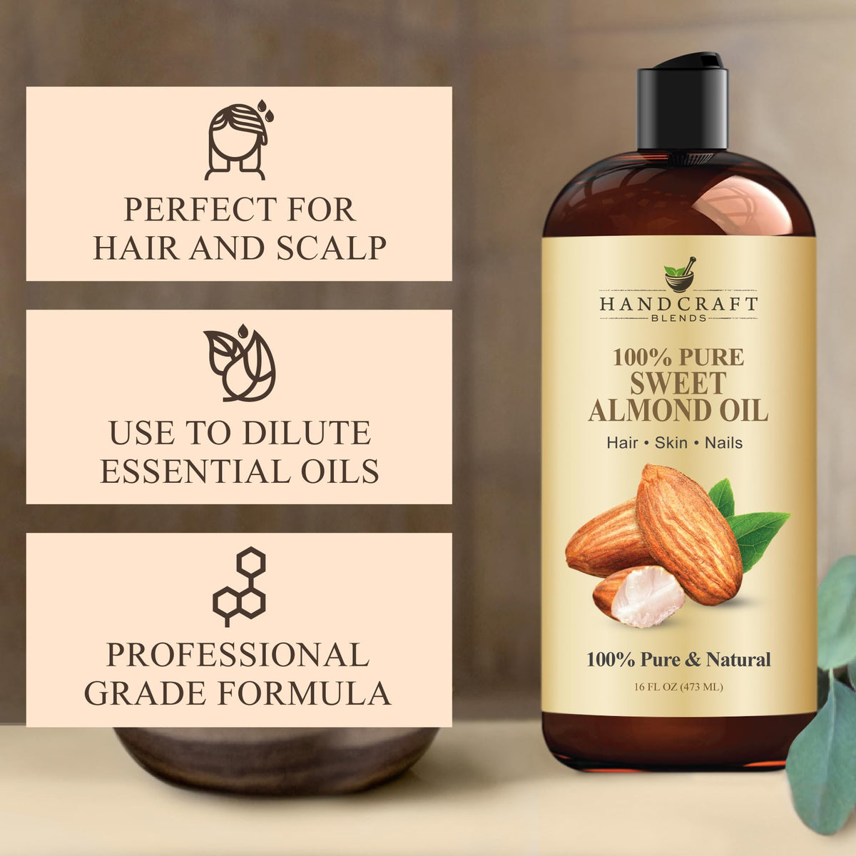 Handcraft Blends oil pouring texture demonstrating lightweight absorption benefit